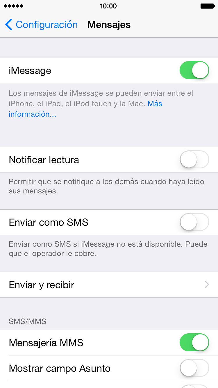 Cómo activar los mensajes MMS en el iPhone 24