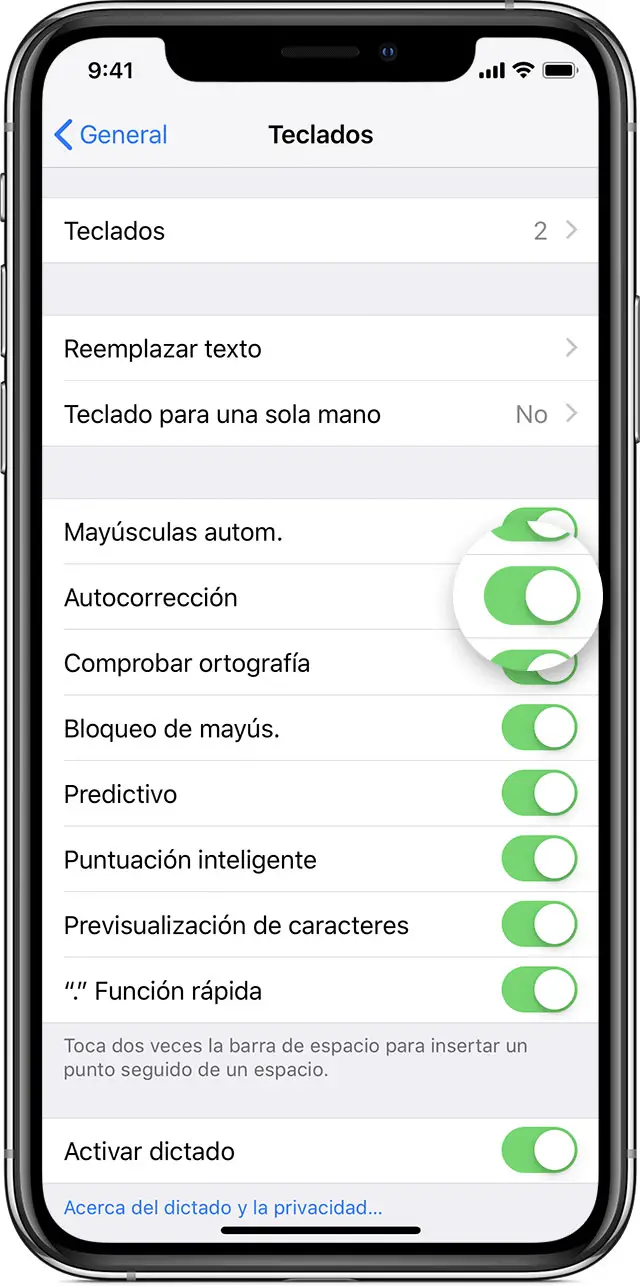 Cómo activar y desactivar la autocorrección en el iPhone 5