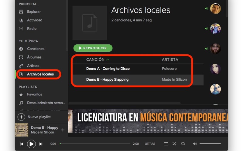 Cómo añadir tus propias canciones desde el PC a Spotify 17