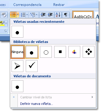 Cómo apagar/encender la numeración automática y las viñetas en Word 11