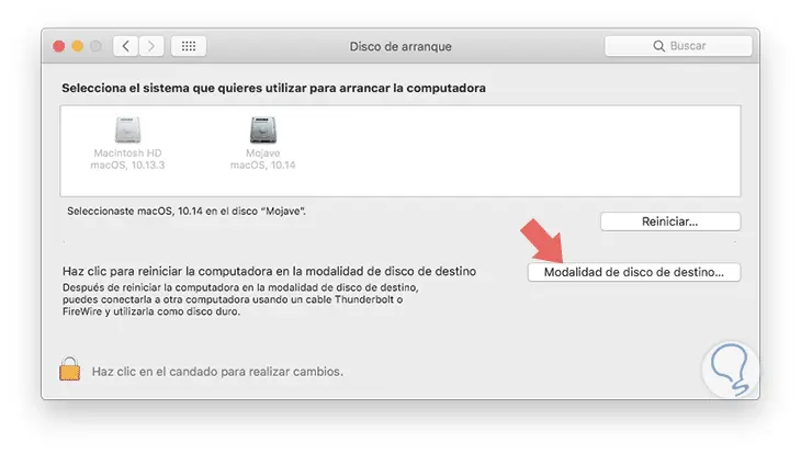 Cómo arrancar y usar el modo de disco de objetivo de Mac 34