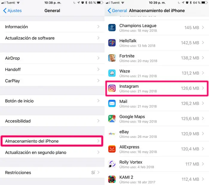 Cómo borrar la memoria caché de Instagram en el iPhone 29