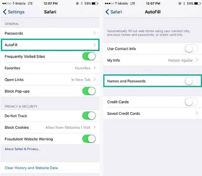 Cómo borrar las contraseñas guardadas en el iPhone 1