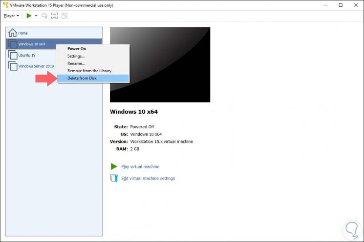 Cómo borrar una máquina virtual Virtualbox 1