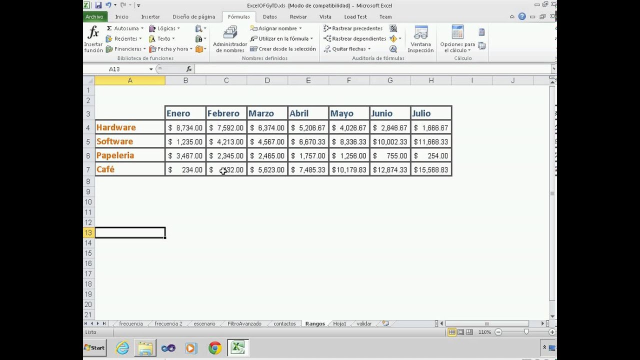 Cómo calcular el rango en Excel 45