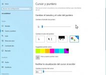 Cómo cambiar el color del puntero del ratón en Windows 10 7