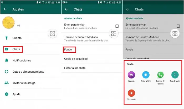 Cómo cambiar el fondo de pantalla del chat Whatsapp 15
