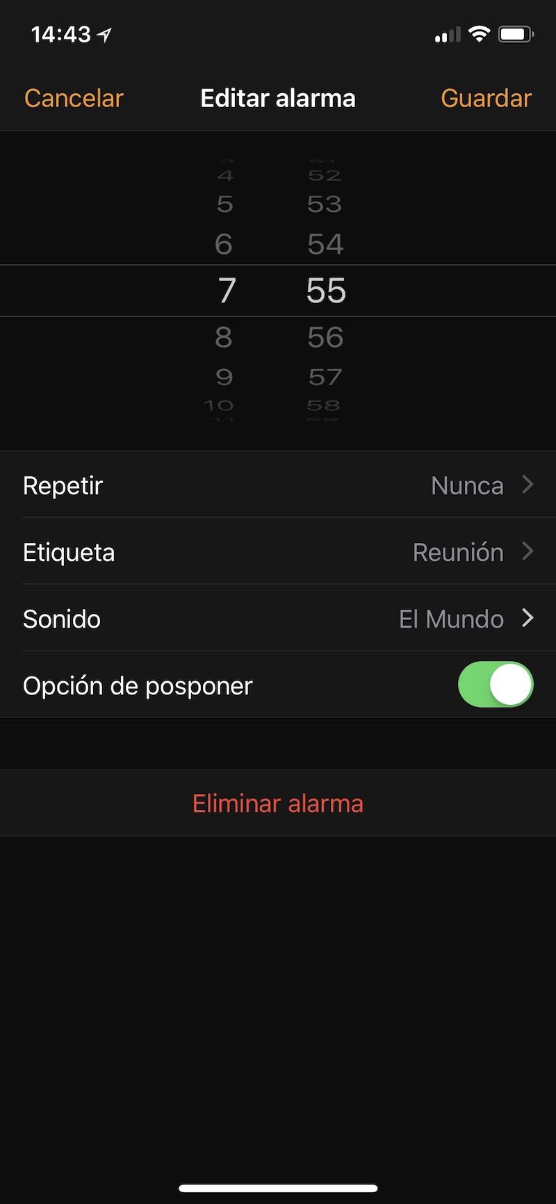 Cómo cambiar el sonido de la alarma en el iPhone 1