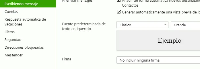 Cómo cambiar el tamaño de la fuente en Yahoo Mail 1