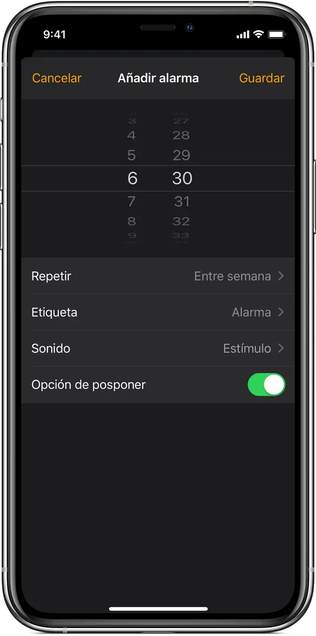 Cómo cambiar el volumen de la alarma en el iPhone 2