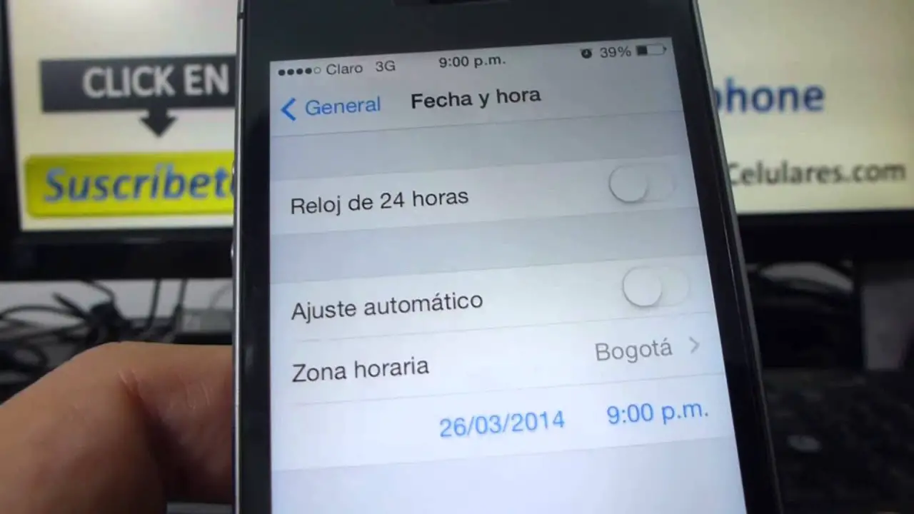 Cómo cambiar la fecha y la hora en el iPhone 22