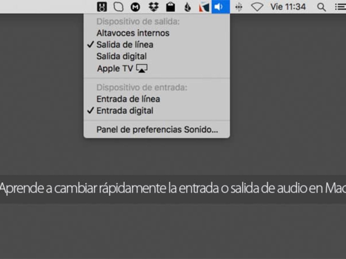 Cómo cambiar la salida de audio en el Mac 23