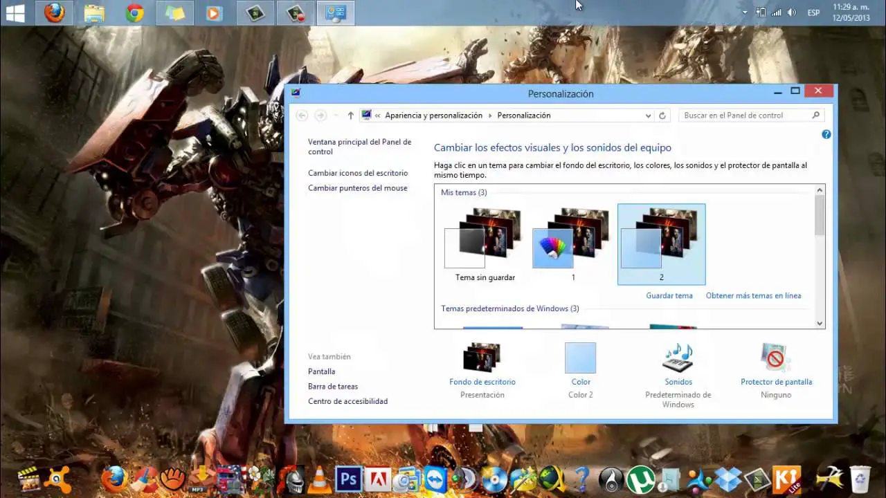 Cómo cambiar la transparencia de la barra de tareas en Windows 10 6