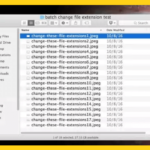 Cómo cambiar por lotes las extensiones de los archivos en Mac