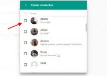 Cómo compartir contactos con los amigos de Whatsapp 8