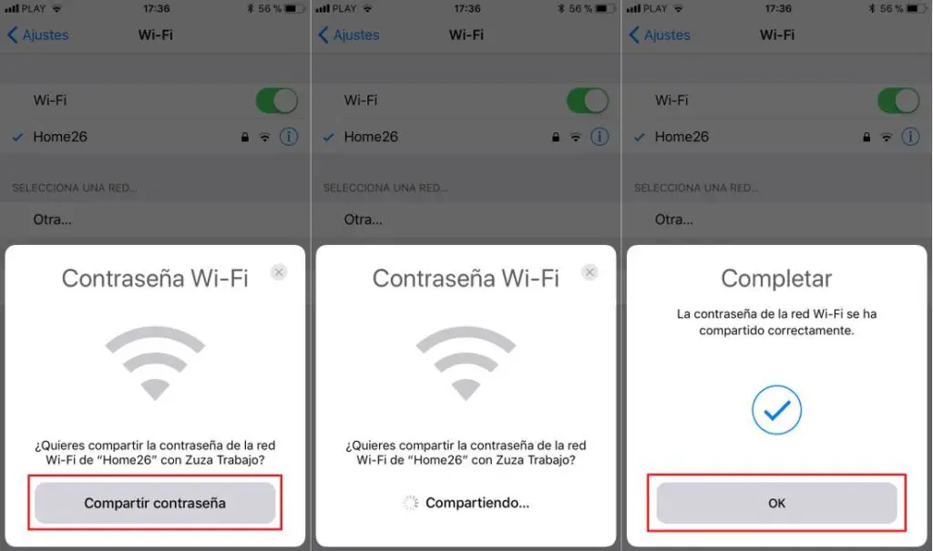 Cómo compartir la contraseña WI-FI entre dispositivos en el iPhone 1