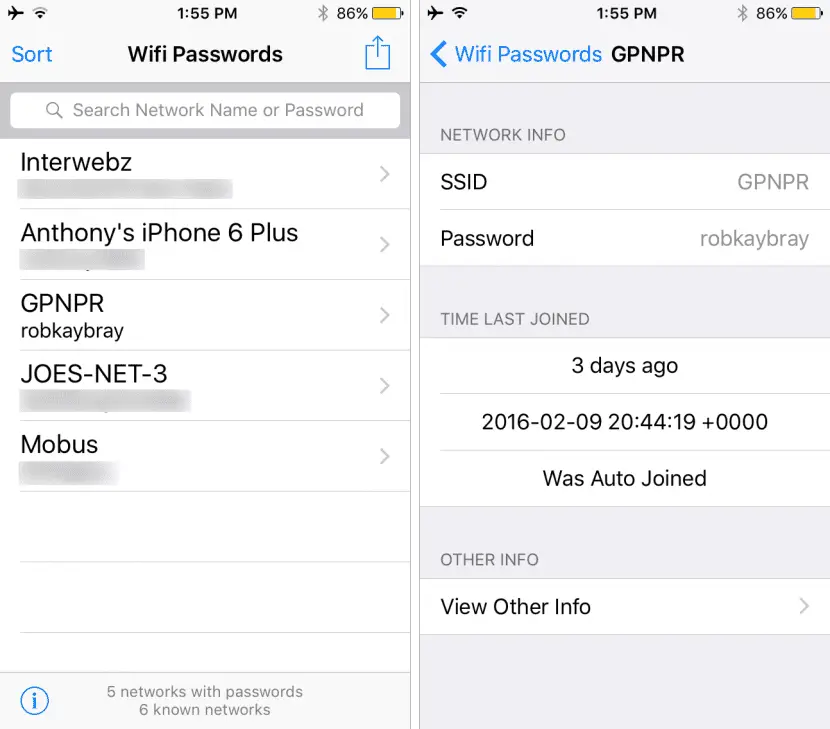 Cómo comprobar la fuerza de la red WiFi en el iPhone 30