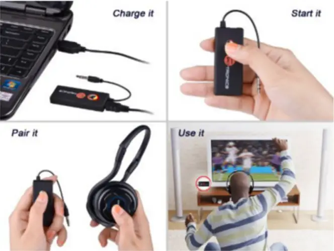 conectar tv a auriculares inalambricos