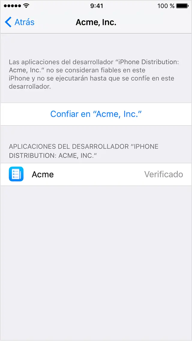 Cómo confiar en una aplicación en el iPhone 1