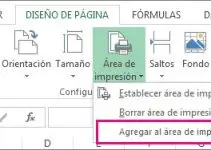Cómo configurar el área de impresión en Excel 7
