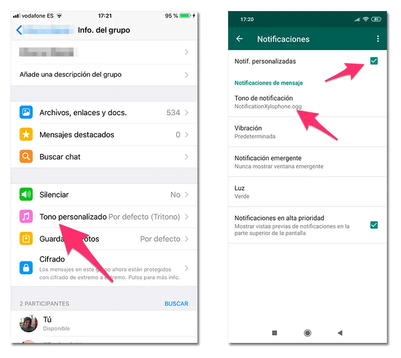 Cómo configurar tonos personalizados para los contactos Android 7