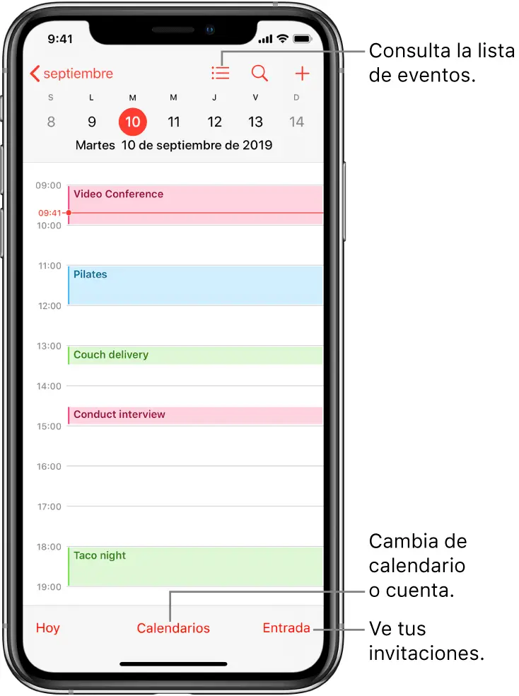 Cómo copiar eventos del calendario en el iPhone 26