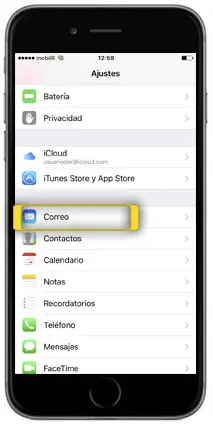 Cómo desactivar el correo en el iPhone 16