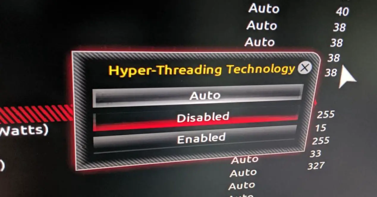 Cómo desactivar HyperThreading 1