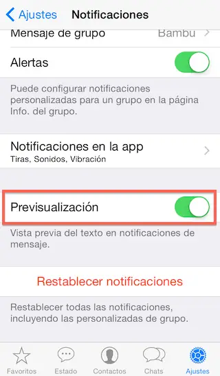 Cómo desactivar la vista previa de mensajes en el iPhone 31