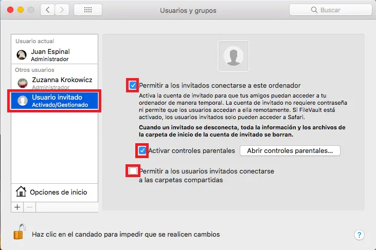 Cómo eliminar un usuario invitado en Mac 10