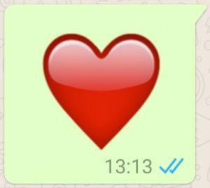 Cómo enviar el corazón palpitante Emoji en WhatsApp 28