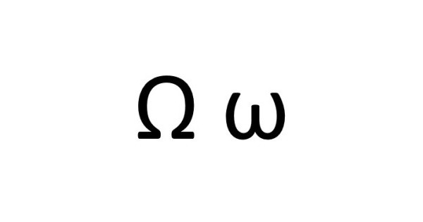 Cómo escribir el símbolo Omega 19