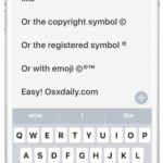 Cómo escribir símbolos de marcas y derechos de autor iPhone