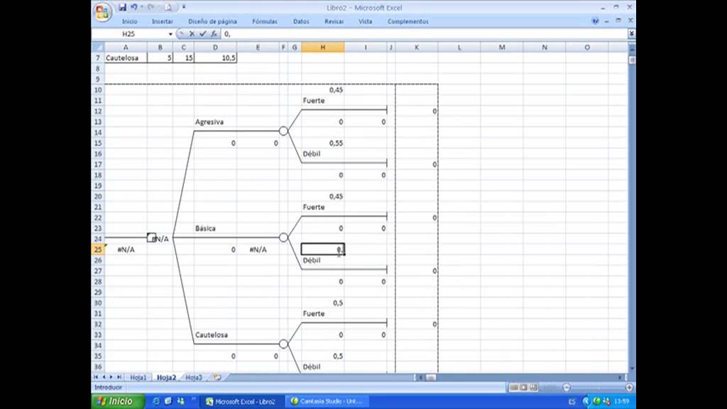 Cómo hacer un árbol de decisión en Excel 9