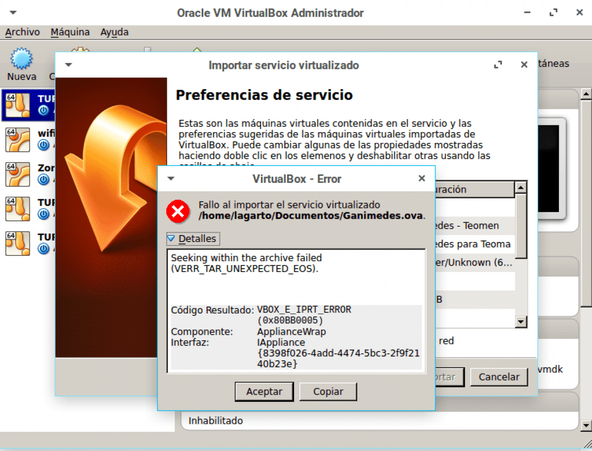 Cómo importar/exportar archivos OVA en VirtualBox 1