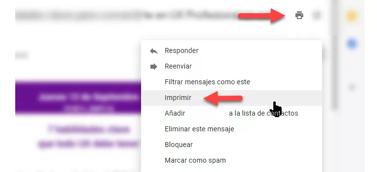 Cómo imprimir un mensaje individual en Gmail 10