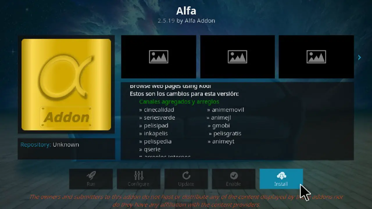 Cómo instalar 1 canal en Kodi 1