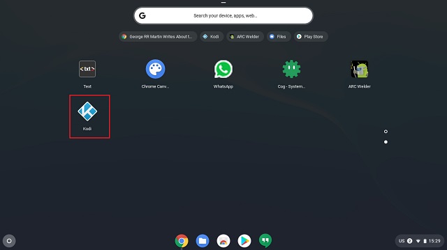 Cómo instalar Kodi en Chromebook 2