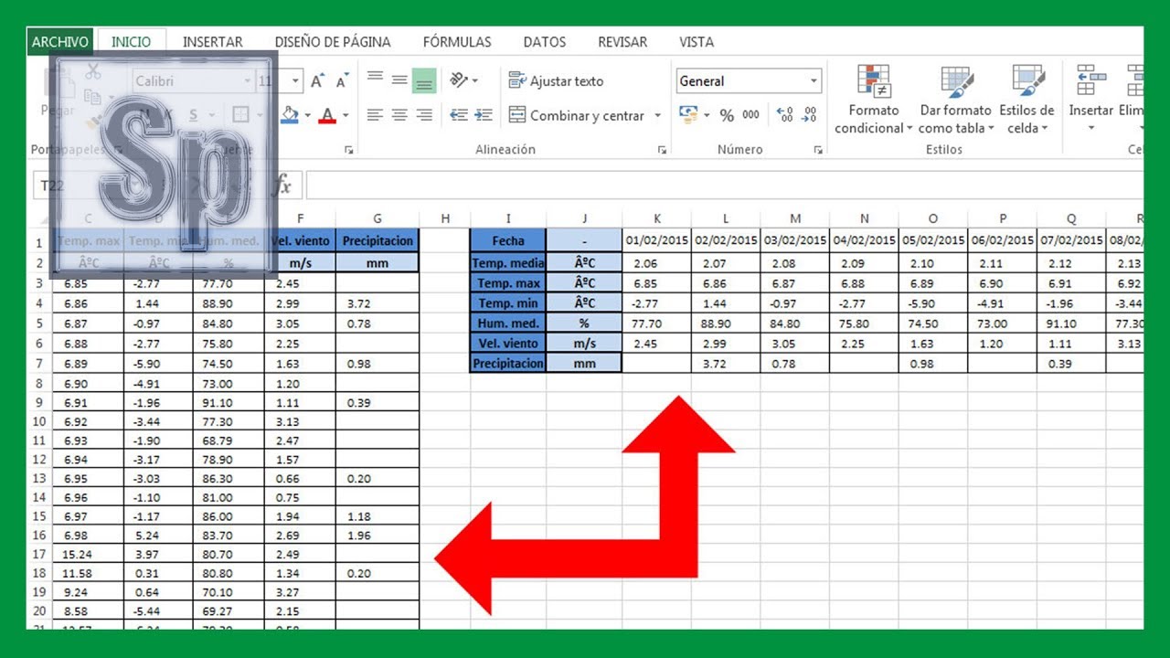 Cómo intercambiar columnas, filas y celdas en Excel 9