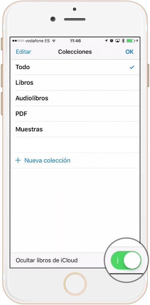 Cómo ocultar libros en iBooks 16