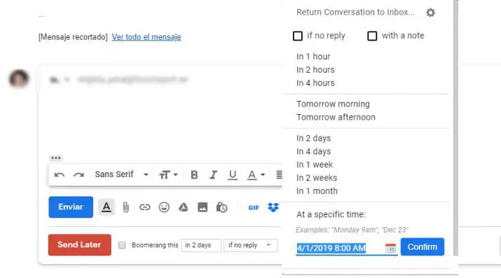 Cómo programar Gmail para que envíe mensajes más tarde 43
