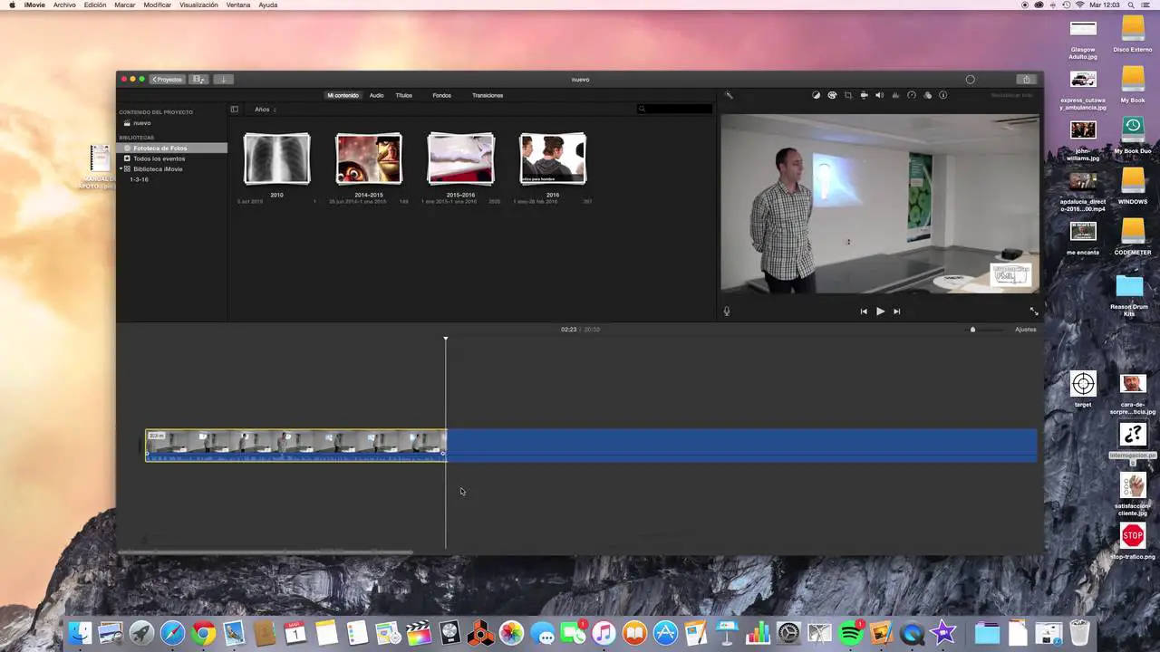 Cómo recortar videos Mac con iMovie 14