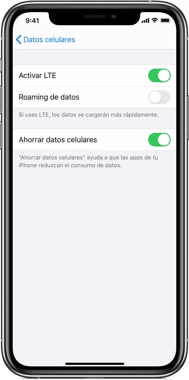 Cómo reducir el uso de datos en el iPhone 3