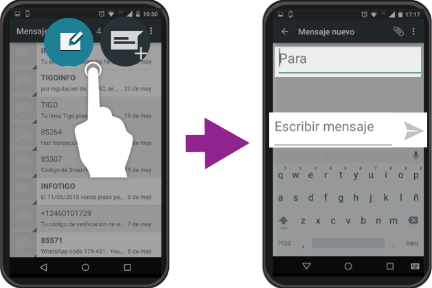 Cómo reenviar mensajes de texto en Android 12