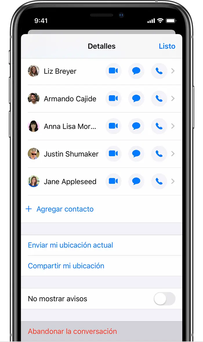 Cómo retirarse de un grupo en iMessage 21