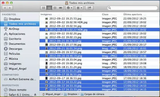 Cómo seleccionar varios archivos en el Mac 19