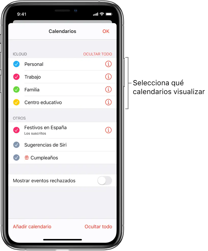 Cómo sincronizar un calendario entre dos iPhones 18