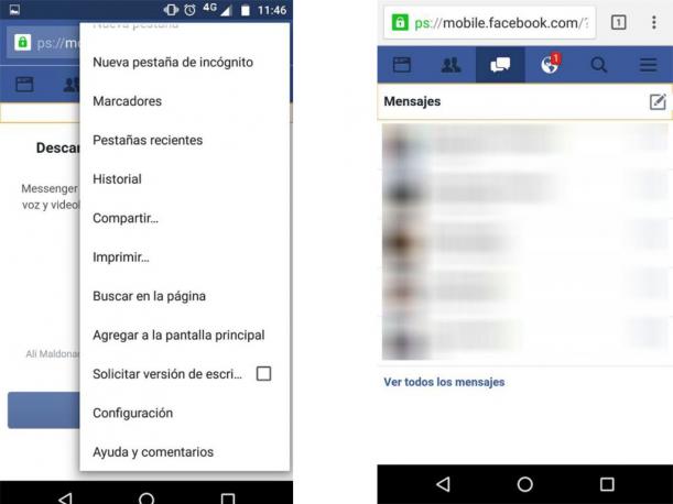 Cómo ver mensajes de Facebook sin instalar Messenger 34