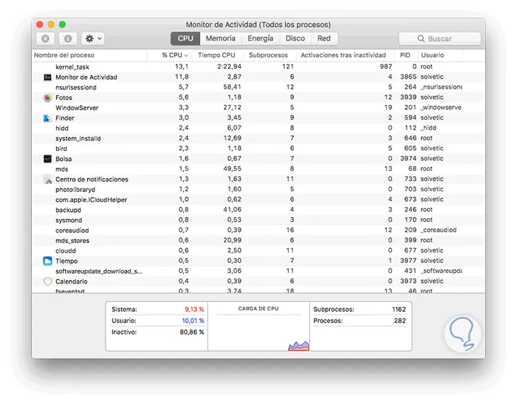 Cómo ver y matar procesos en Mac 20