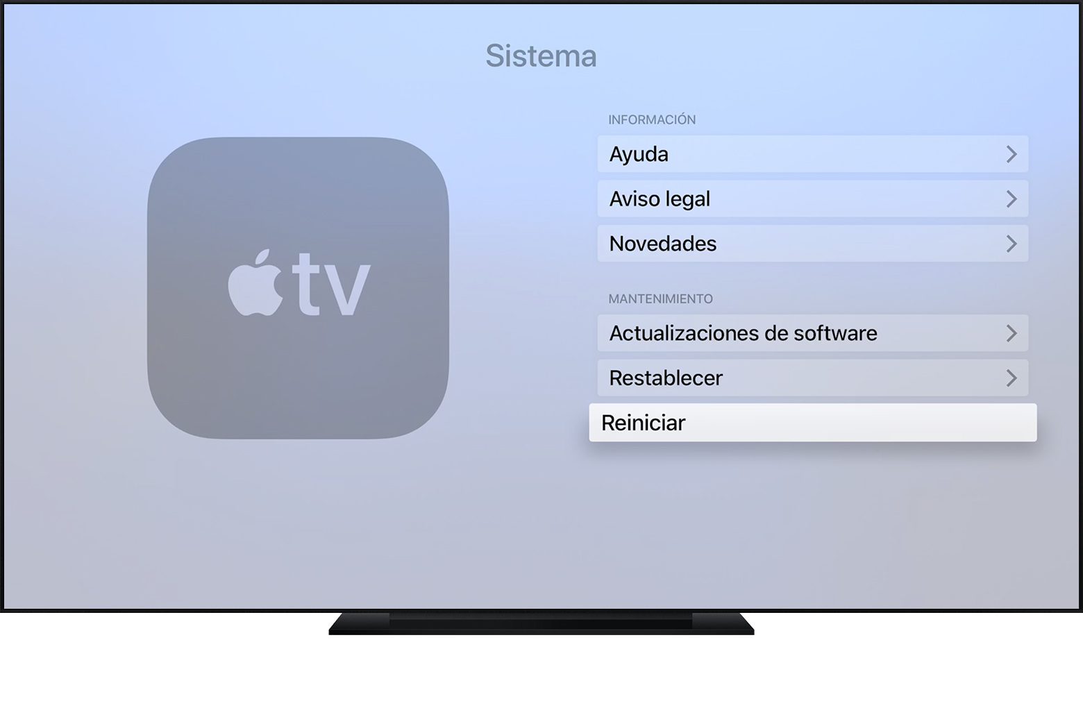 Este contenido no puede ser reproducido en este Apple TV 1